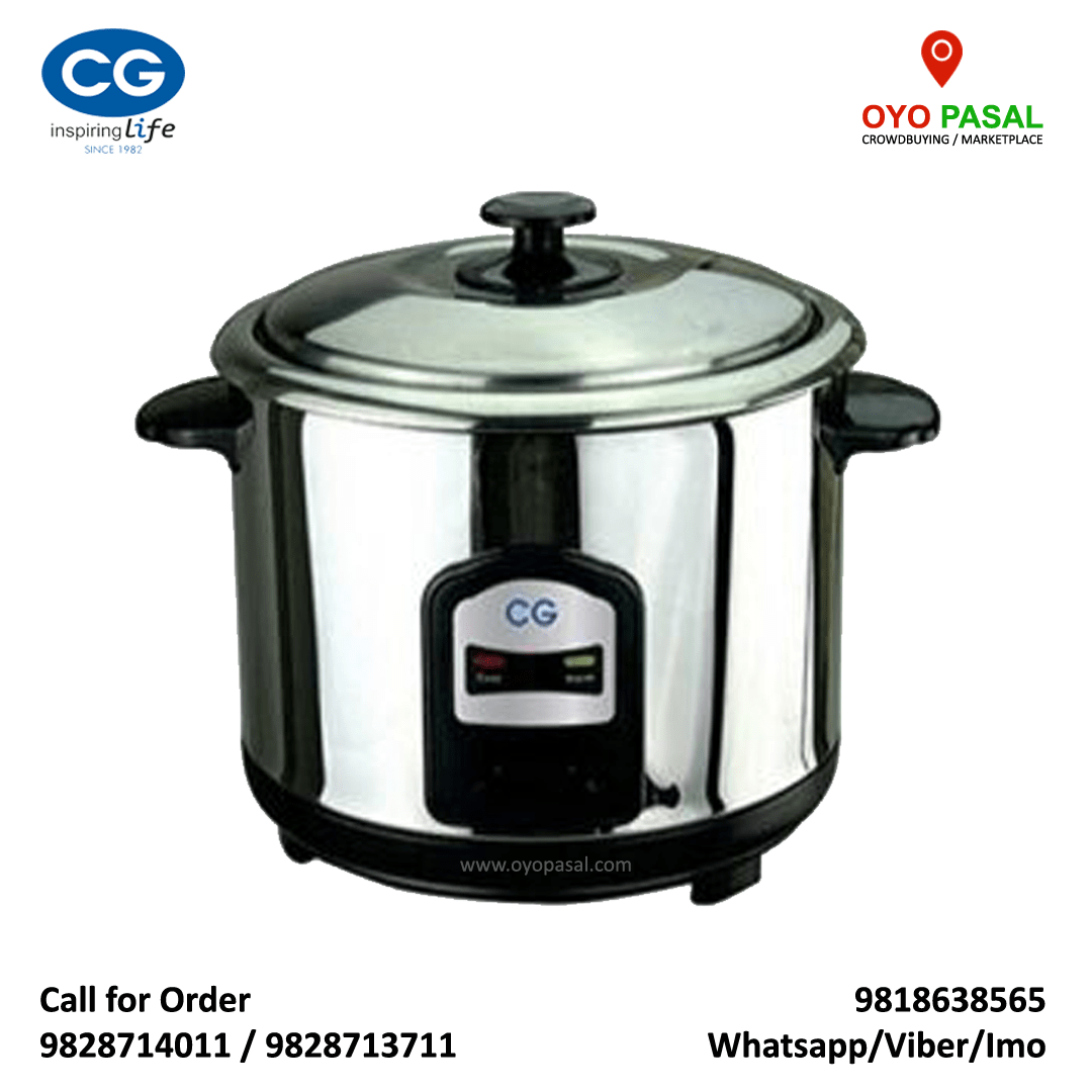 CG 2.8 Ltrs Rice Cooker – Stainless Steel – CGRC2804SS