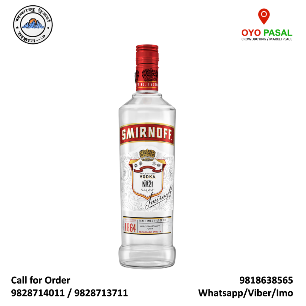 Smirnoff Triple Distilled Vodka OYO PASAL