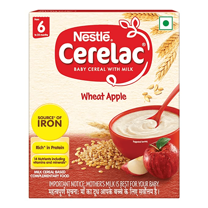 Nestle Cerelac Wheat Apple ,Stage 1, From 6 to 24 Months – 300g